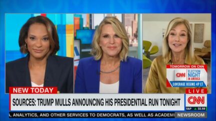 Hillary Rosen and Alice Stewart on CNN on Nov. 7