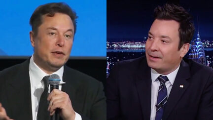 Elon Musk and Jimmy Fallon