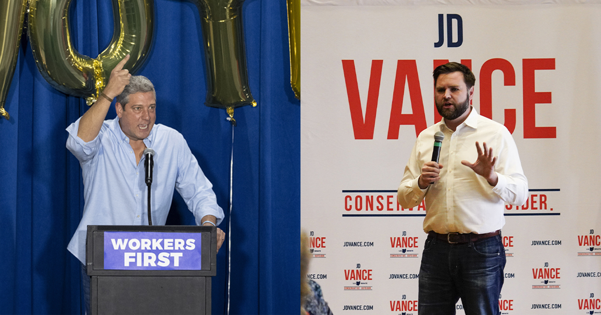 Tim Ryan and JD Vance at Campaign Events