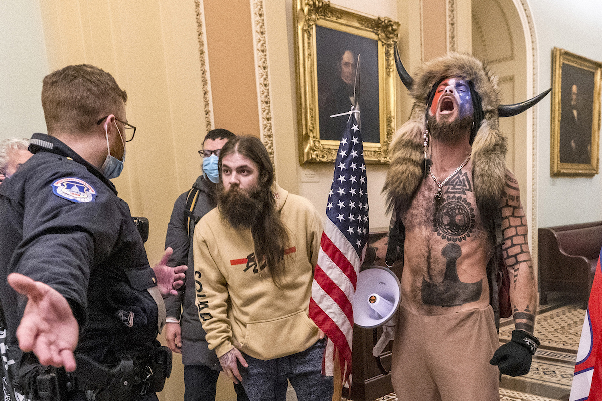 Jacob Chansley, QAnon Shaman at Jan. 6 capitol riot
