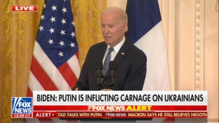 Biden at joint press conference w/ Macron on Dec. 1