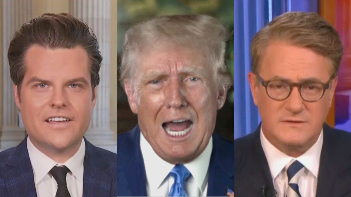 Matt Gaetz, Donald Trump and Joe Scarborough