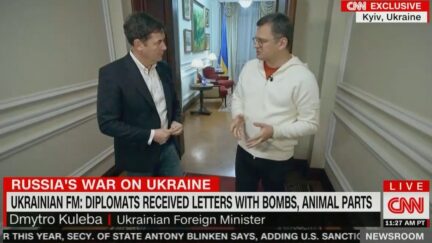 Ukrainian Foreign Minister Tells CNN Diplomats Being Targets with Animal Parts and Explosives