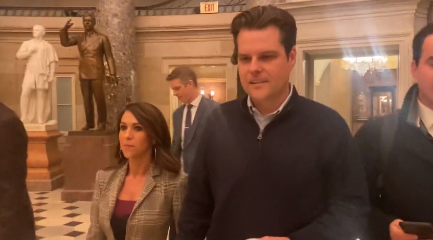 ‘I’m a No’: Matt Gaetz Emerges from McCarthy’s Office After Meeting Amid Tense Speakership Battle