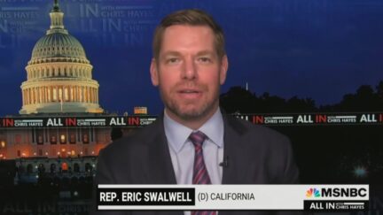 Eric Swalwell reacts to getting the boot