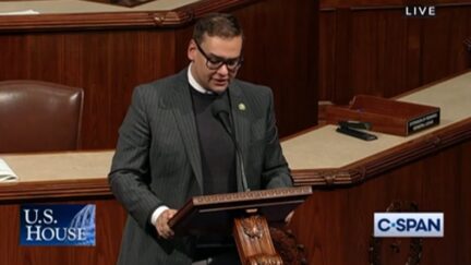 George Santos makes first floor speech