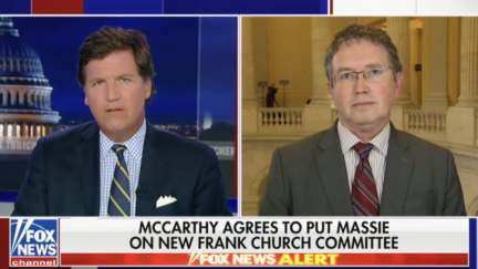 'Clairvoyant' Tucker Carlson Demanded Thomas Massie Probe the FBI in Order for McCarthy to Be Speaker and Got It