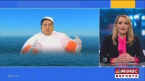 MSNBC's Katy Tur Interviews Remains of Chinese Spy Balloon in Hot Off The Presses SNL Cold Open