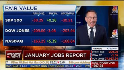 'WOW! WOW!' CNBC Anchor Stunned By Jobs Report Showing 517,000 Jobs Added — 'A Blastoff of a Number!'