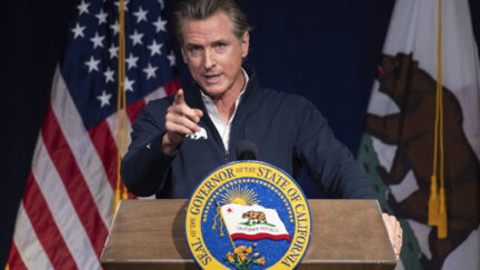 California Gov. Gavin Newsom speaks in Sacramento, Calif., Jan. 10, 2023. On Wednesday, March 8, 2023, Newsom announced he would not renew a state contract with Walgreens after the company indicated it would not sell abortion pills in some conservative-led states. (