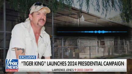 Joe Exotic Lays Out His 2024 Presidential Platform in Jailhouse Phoner With Fox News: ‘Somebody Has to Start Asking Some Real Questions’ (mediaite.com)