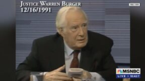 Chief Justice Warren Burger on PBS in 1991