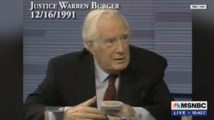 Chief Justice Warren Burger on PBS in 1991