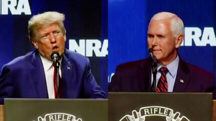'It Was Very Rough!' Trump Trolls Pence Duringn NRA Speech — For Getting Booed Onstage At NRA Speech
