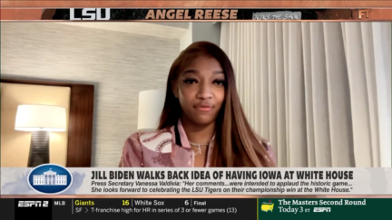 Angel Reese on ESPN's First Take