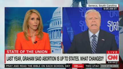 Lindsey Graham Blows Up at Dana Bash on Abortion Coverage