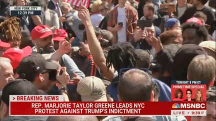 MSNBC live shot NYC