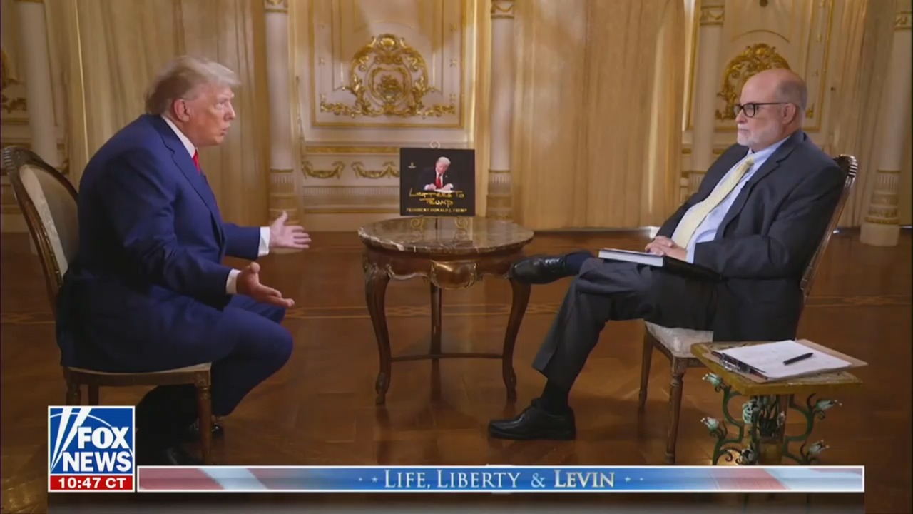 Trump Tells Mark Levin He 'Got Treated Worse' Than 'Very Unpopular Abraham Lincoln