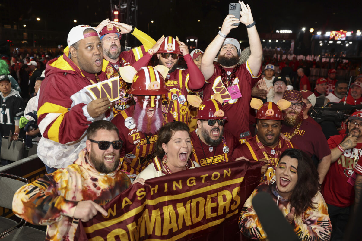 Washington Commanders fans at the 2023 NFL Draft
