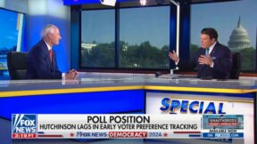 Asa Hutchinson and Bret Baier