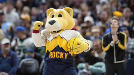 Denver Nuggets mascot Rocky the Mountain Lion