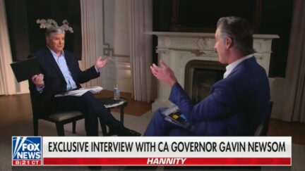 Sean Hannity and Gavin Newsom