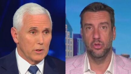 Mike Pence and Clay Travis