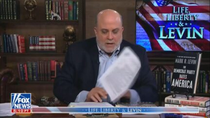Mark Levin dropping paper