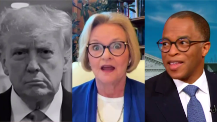 MSNBC Host Cracks Up As Claire McCaskill Roasts Trump Ad — And Federal Courts For Not Allowing Cameras