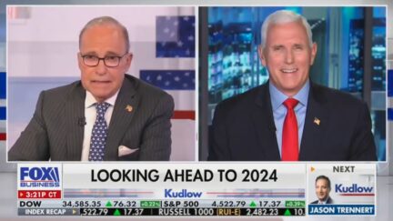 Larry Kudlow and Mike Pence