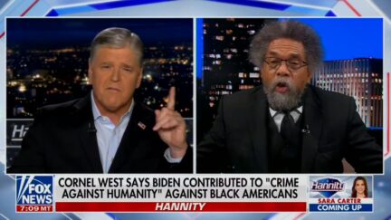 Cornel West and Sean Hannity
