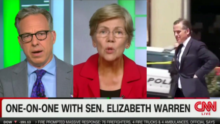 CNN's Jake Tapper Asks Elizabeth Warren If She's 'Comfortable' With Money Hunter Biden Made Despite 'No Evidence' Against POTUS