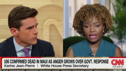 KJP Pushes Back When CNN Anchor Falsely Claims Biden Didn't Speak Publicly About Maui Wildfires 'Until Yesterday'