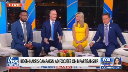 Lawrence Jones, Steve Doocy, Ainsley Earhardt, Brian Kilmeade