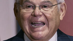 Sen. Bob Menendez speaks during a press conference on Monday, Sept. 25, 2023, in Union City, N.J. Menendez and his wife have been indicted on charges of bribery.