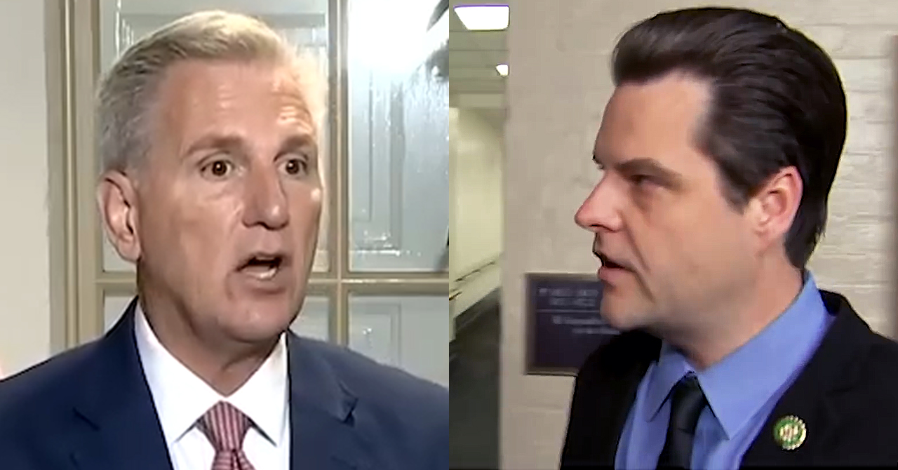 Oh F Off Mccarthy Gaetz Allies Throw Down In Meeting