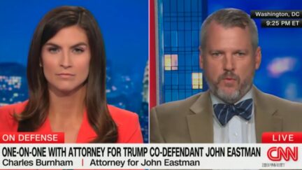 Kaitlan Collins and Charles Burnham