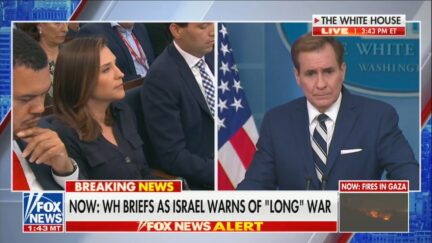 Reporter and John Kirby