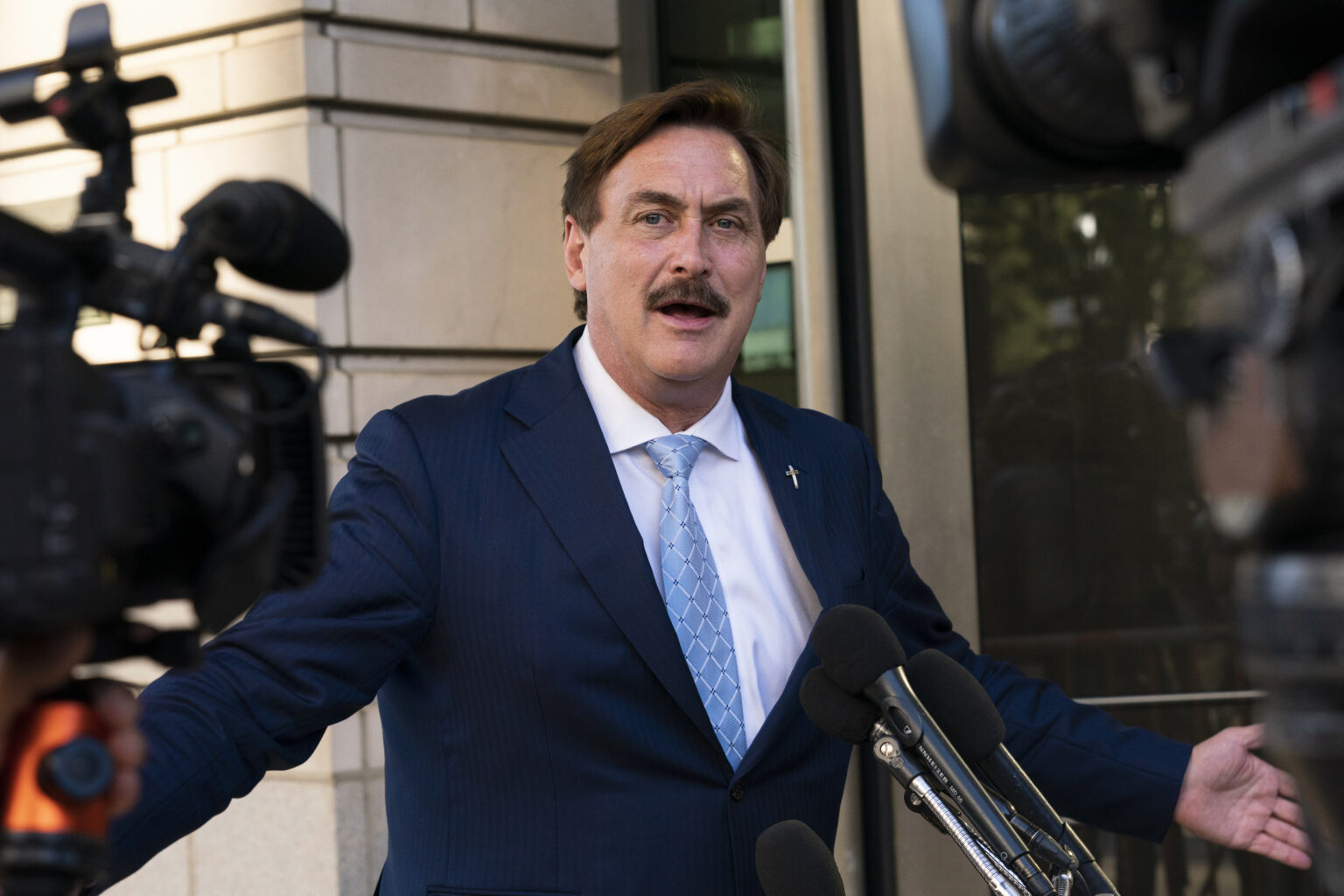 Emotional Mike Lindell Tells Judge He Can't Pay Smartmatic