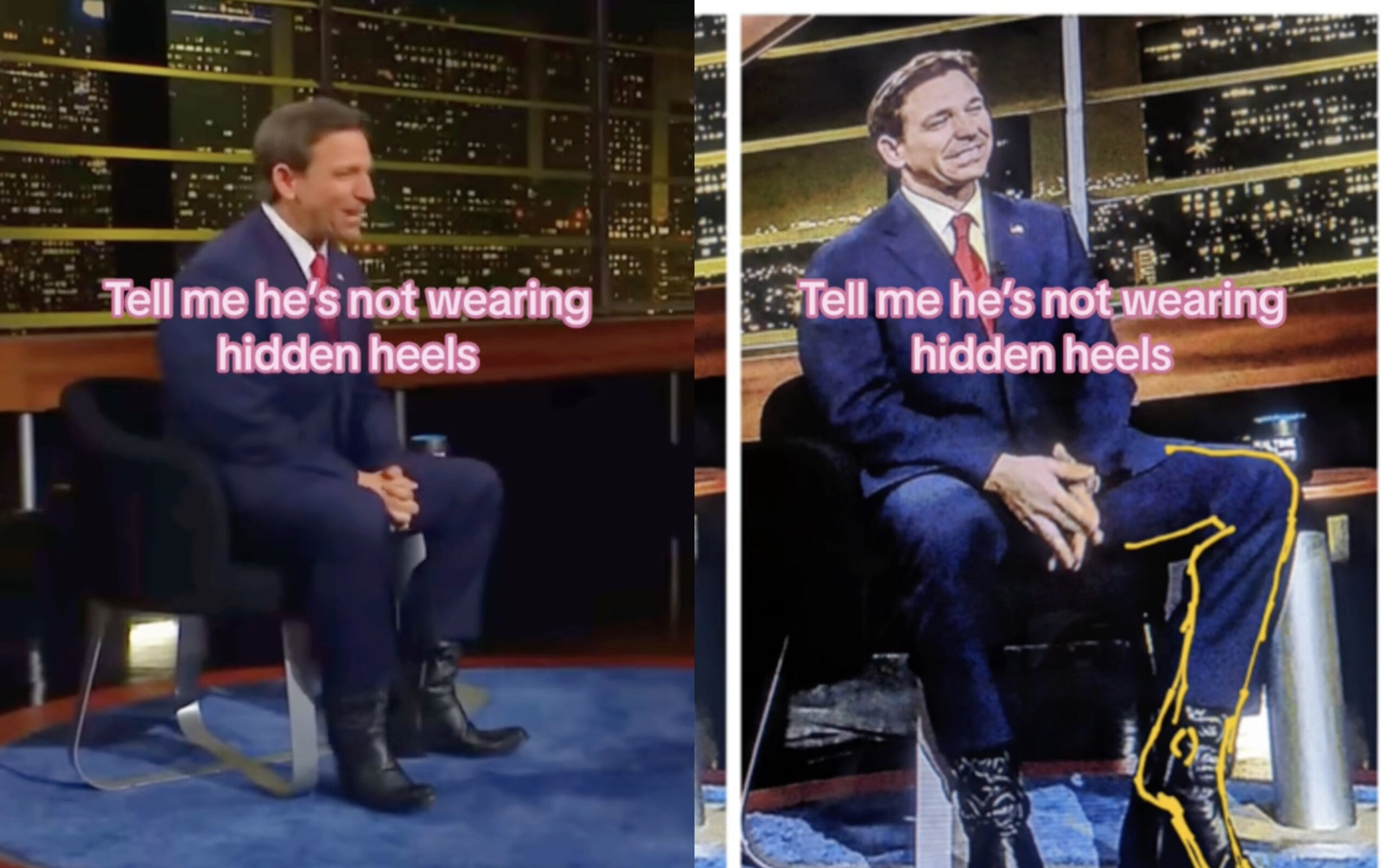 Trump Shares TikTok Screenshots Insisting Ron DeSantis Wears Heels