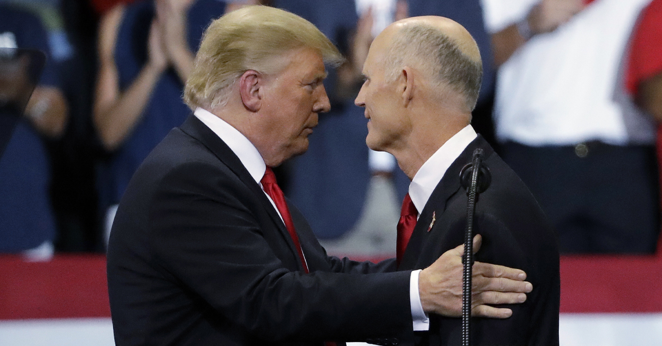 Rick Scott Endorses Donald Trump in GOP Primary, A Blow to Ron DeSantis