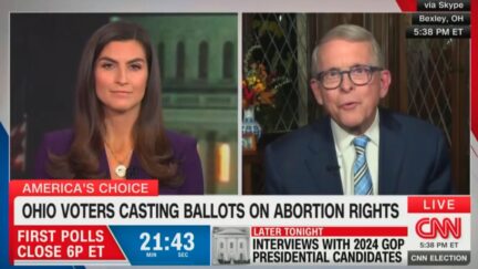 Kaitlan Collins and Mike DeWine