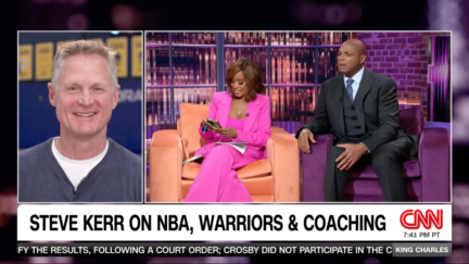 Steve Kerr on King Charles with Gayle King and Charles Barkley