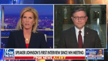 Laura Ingraham and Mike Johnson