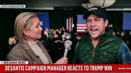 Trump Rival's Campaign Chief Flips Out Over Early Trump Victory Call — NBC Reporter Cheerfully Gets Through It