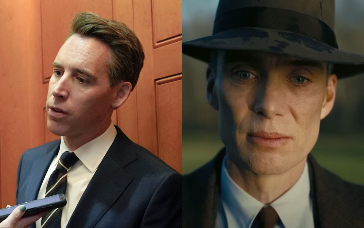 Josh Hawley, still from Oppenheimer