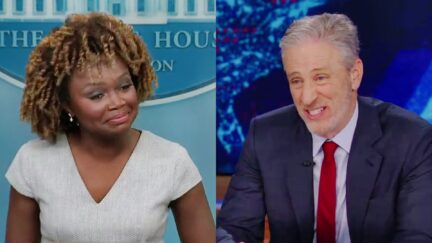 'Oh Really' Biden Spox Surprised To Learn Jon Stewart Slammed Biden From Reporter At Briefing
