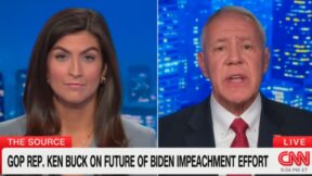 Kaitlan Collins and Ken Buck