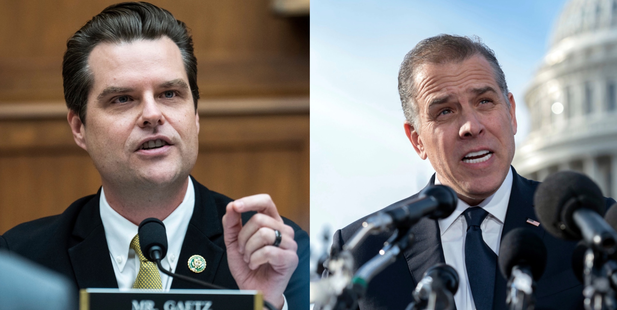 Matt Gaetz and Hunter Biden