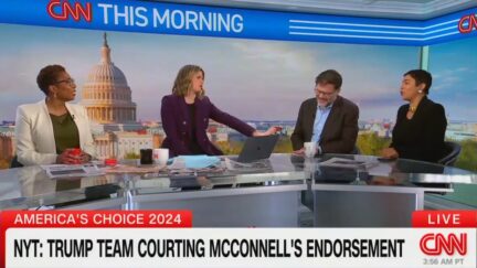 CNN Commentator Jokes McConnell Endorsing Trump Is Why He Can't Stop 'Cutting' Himself